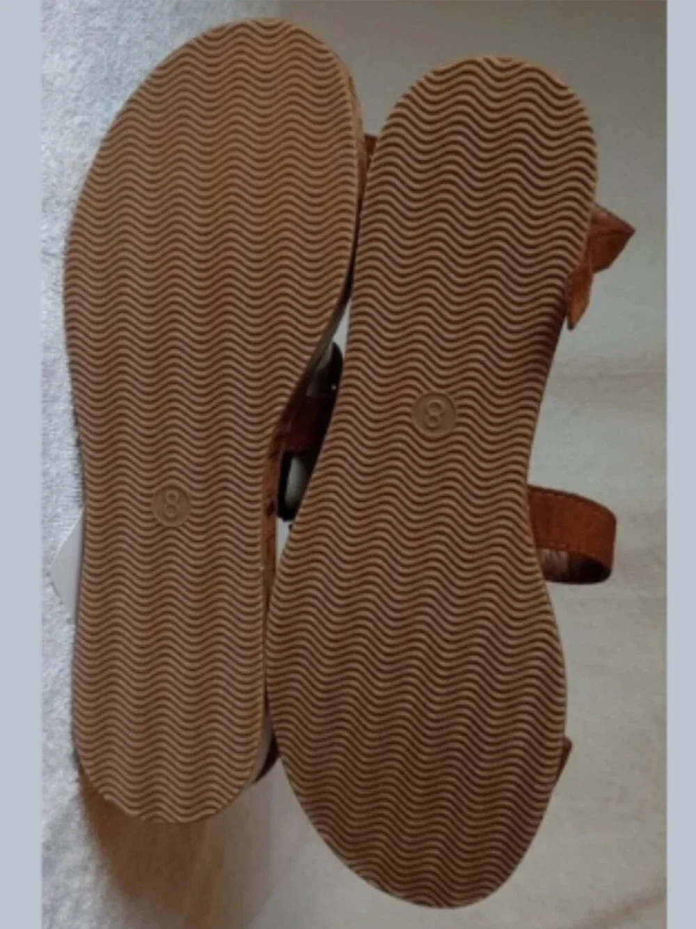 MOSSIMO SUPPLY Women's‎ Size 8 NWT Brown Cognac Larissa Sandals Fringed Tassels